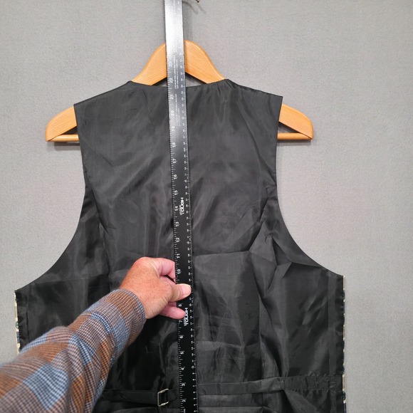 Bruno Men's 100% Silk 4 Button Vest‎ Size Medium - Picture 6 of 6